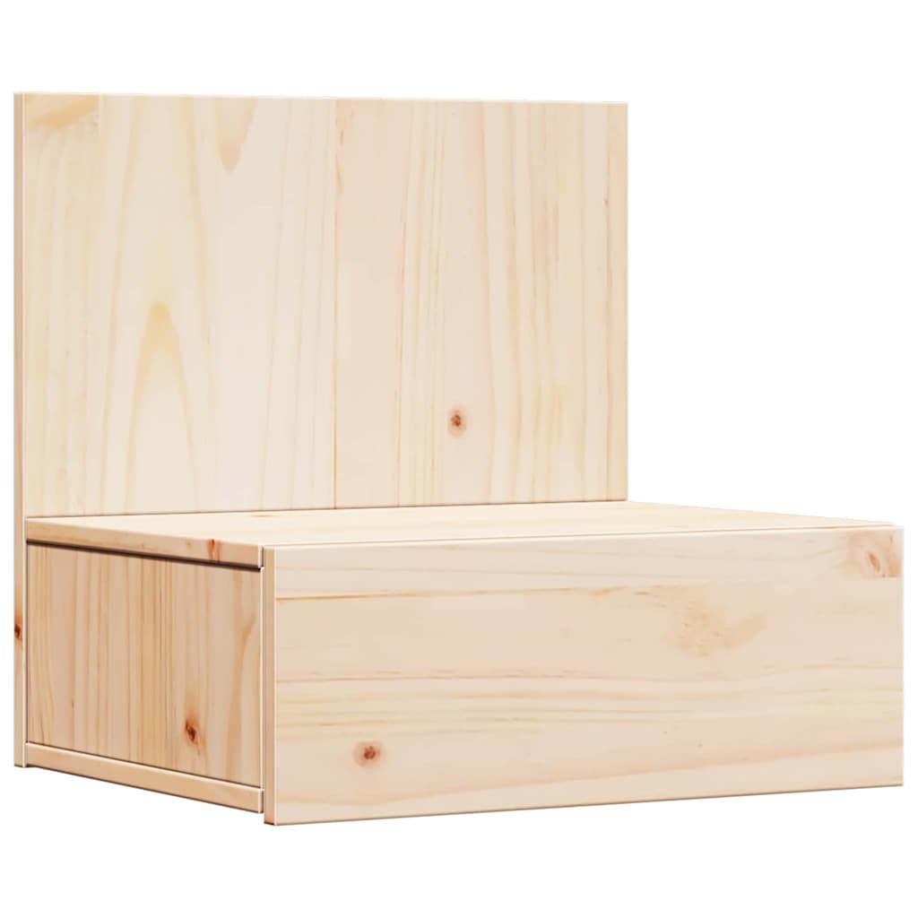 Bedside Table 2 pcs Brown 42 x 32.5 x 40 cm Solid pine wood