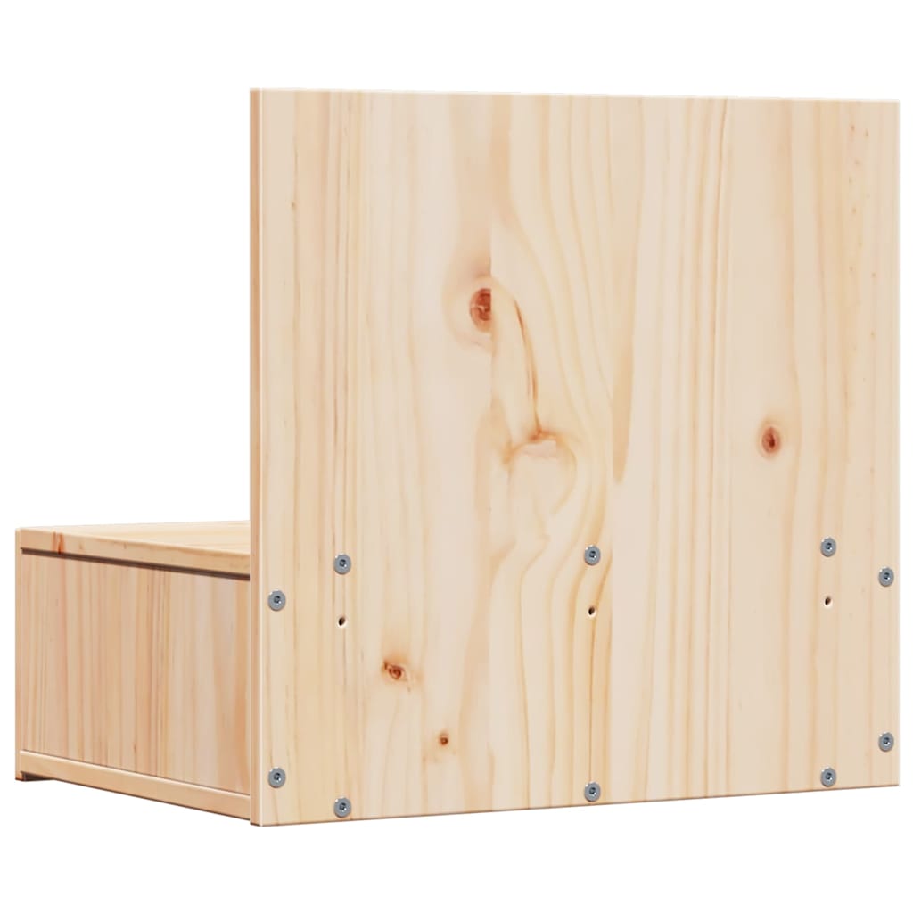 Bedside Table 2 pcs Brown 42 x 32.5 x 40 cm Solid pine wood