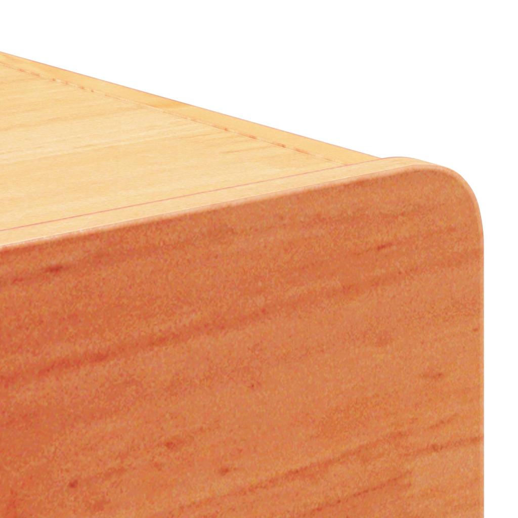 Bedside Table 2 pcs Wax brown 39 x 34 x 16.5 cm Solid pine wood