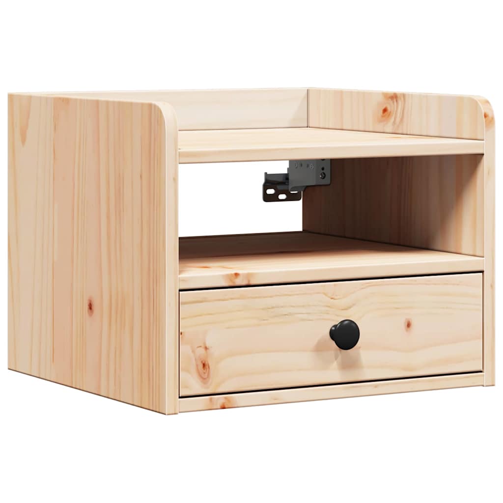 Bedside Table 2 pcs Brown 38 x 36 x 29.5 cm Solid pine wood