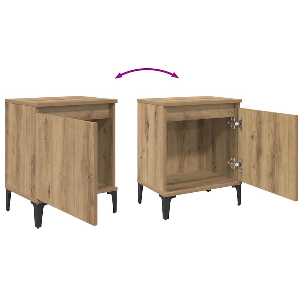 Bedside Cabinet Artisan oak 40 x 30 x 50 cm Engineered wood