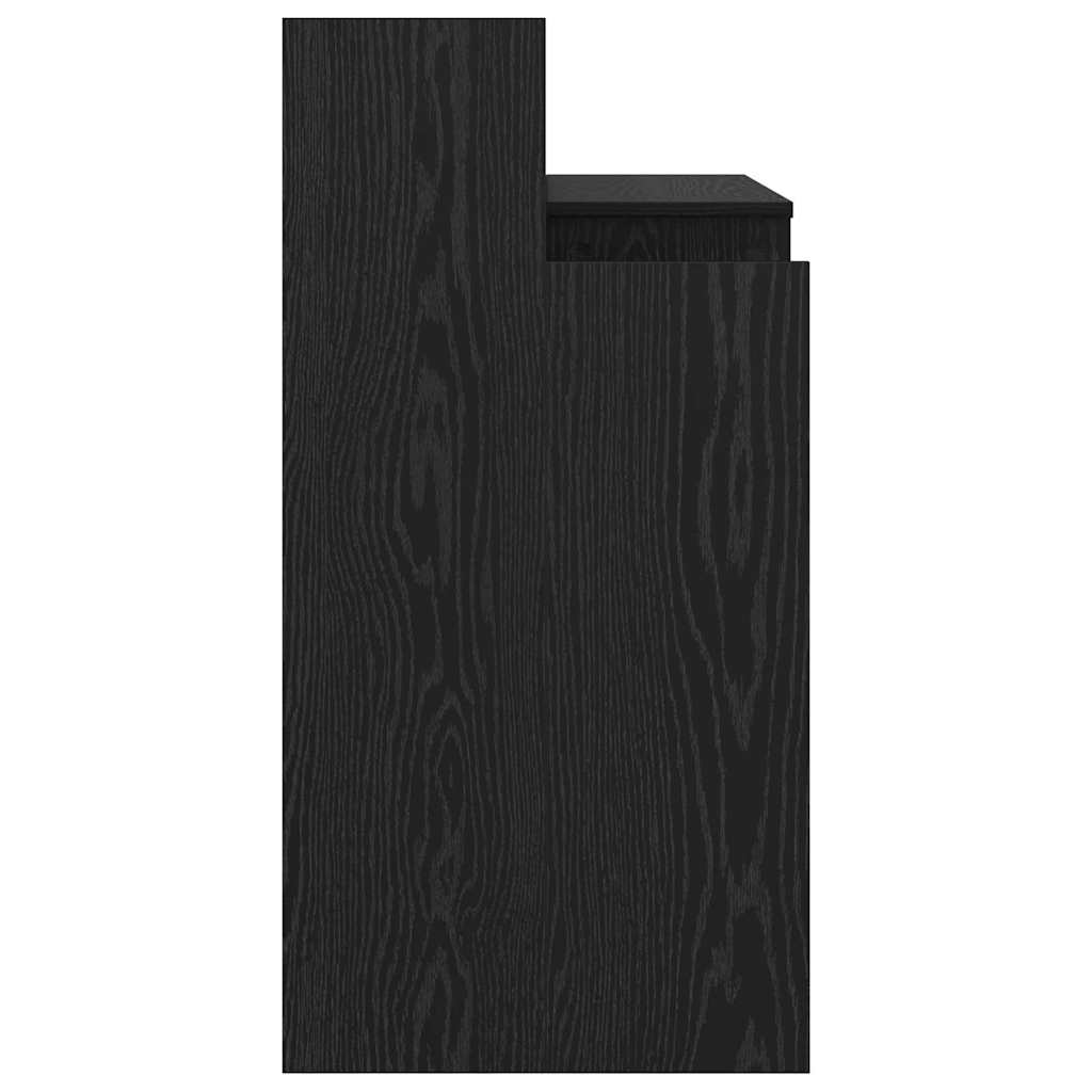 Desk with Desk Lamps Black oak 97 x 45 x 90 cm Engineered wood