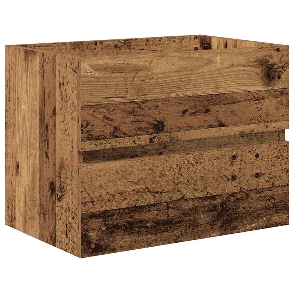 Bathroom Furniture Set 2 pcs Old Wood 57 x 37 x 45 cm