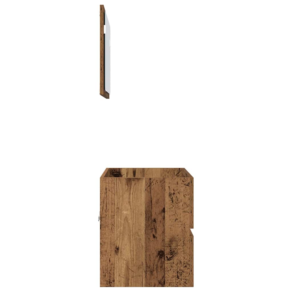 Bathroom Furniture Set 2 pcs Old Wood 57 x 37 x 45 cm