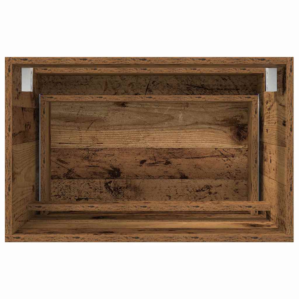 Bathroom Furniture Set 2 pcs Old Wood 57 x 37 x 45 cm