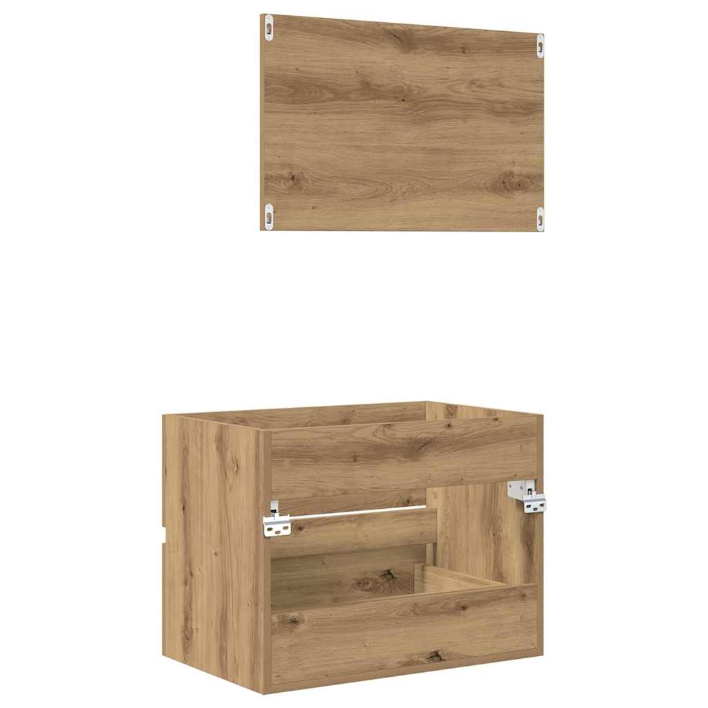 Bathroom Furniture Set 2 pcs Artisan Oak 57 x 37 x 45 cm