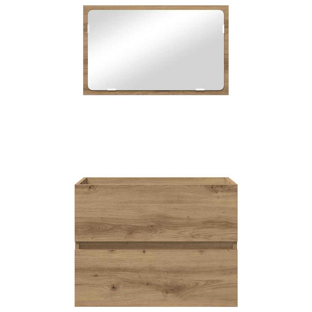 Bathroom Furniture Set 2 pcs Artisan Oak 57 x 37 x 45 cm