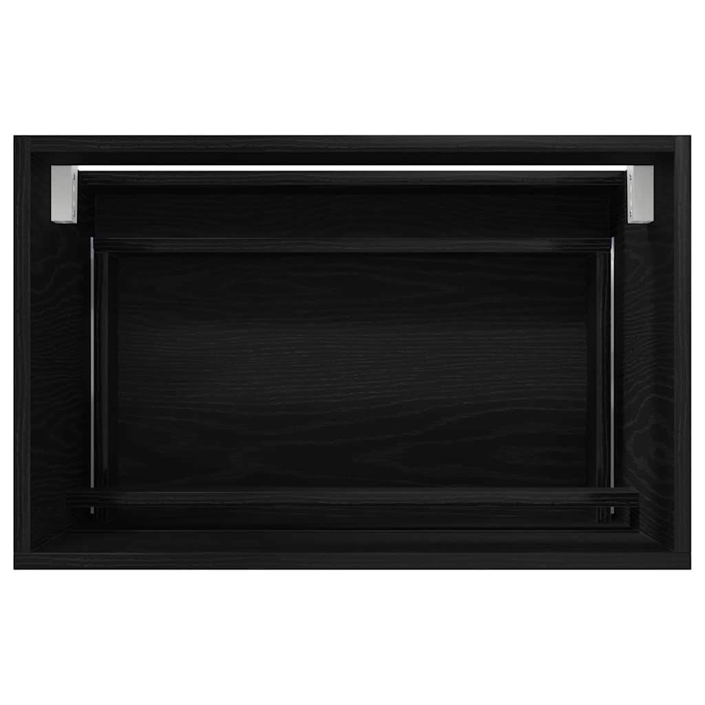 Bathroom Furniture Set 2 pcs Black Oak 57 x 37 x 45 cm