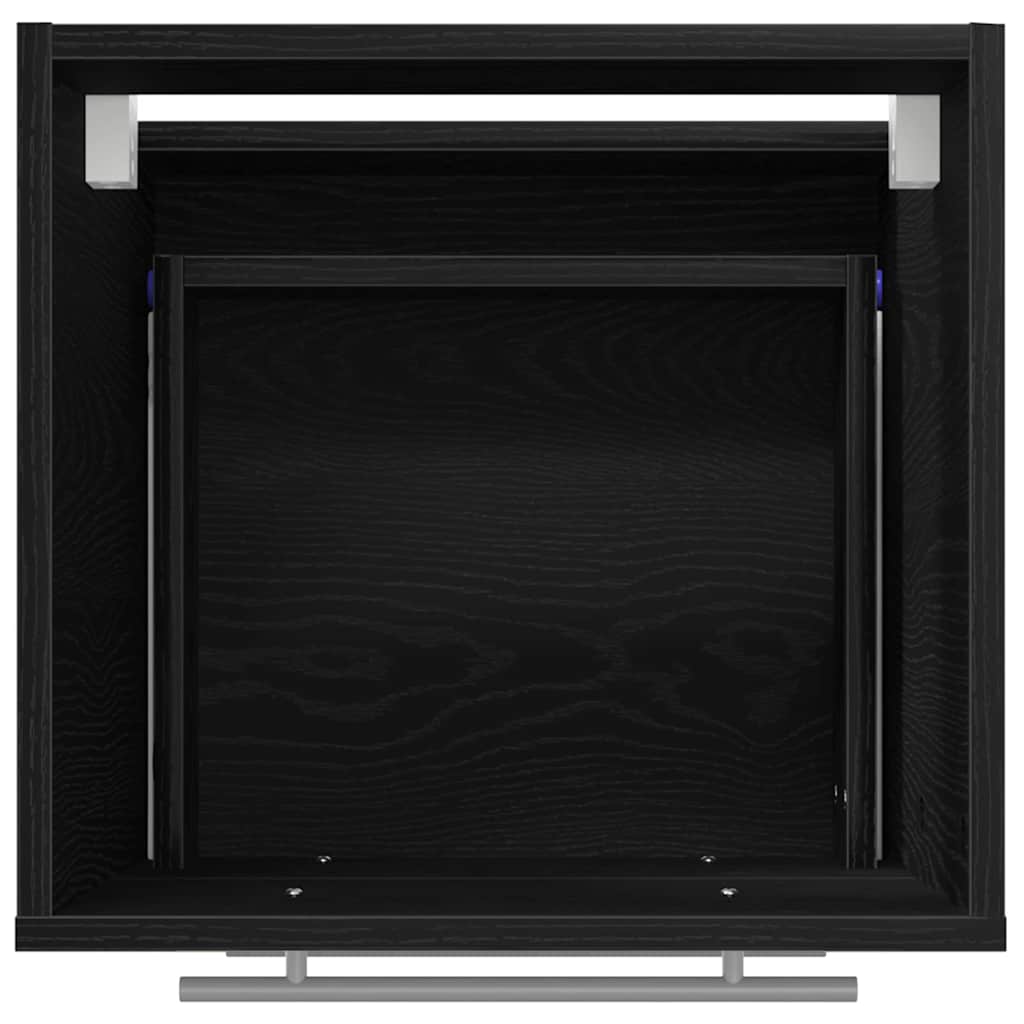 Bathroom Furniture Set with Drawer Black 41 x 38.5 x 48 cm