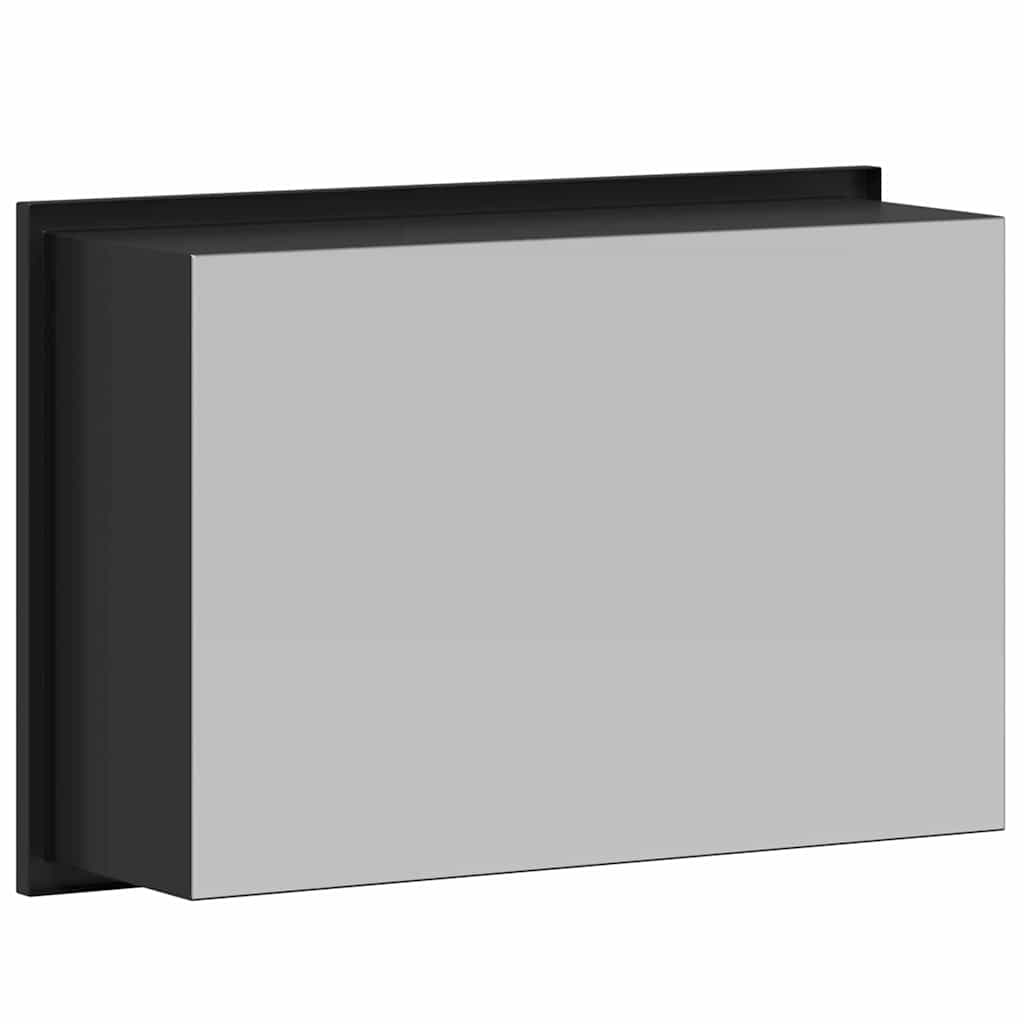 Shower Niche Black 30 x 20 x 9.5 cm Stainless Steel