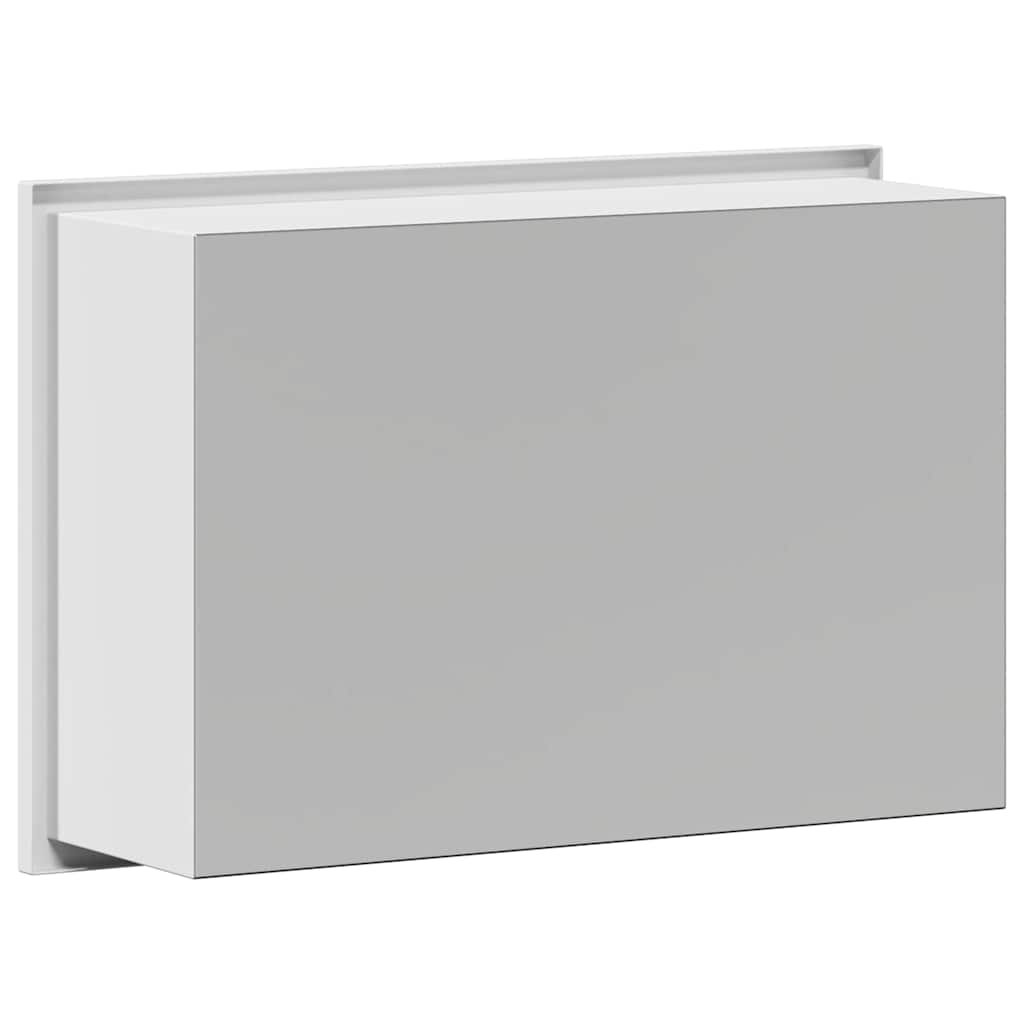 Shower Niche White 30 x 20 x 9.5 cm Stainless Steel