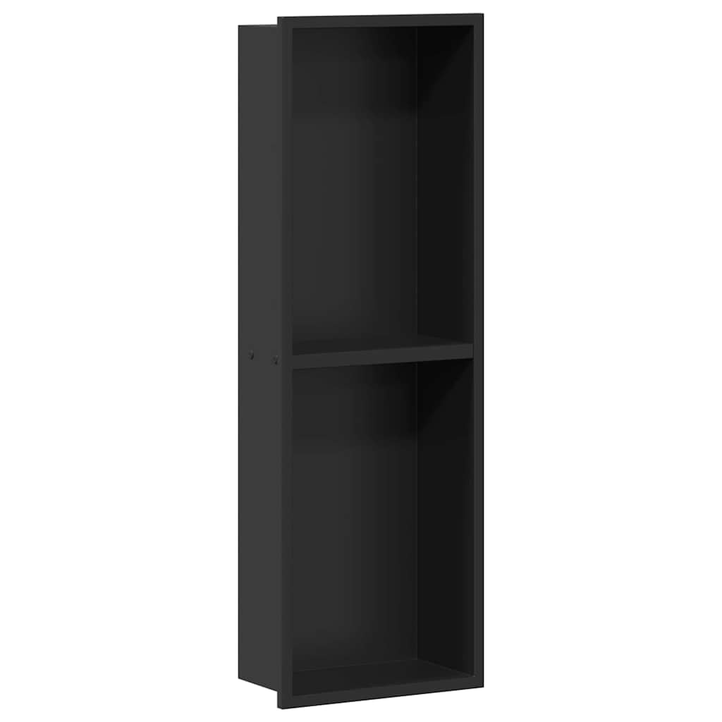 Shower Niche Black 60 x 20 x 9.5 cm Stainless Steel
