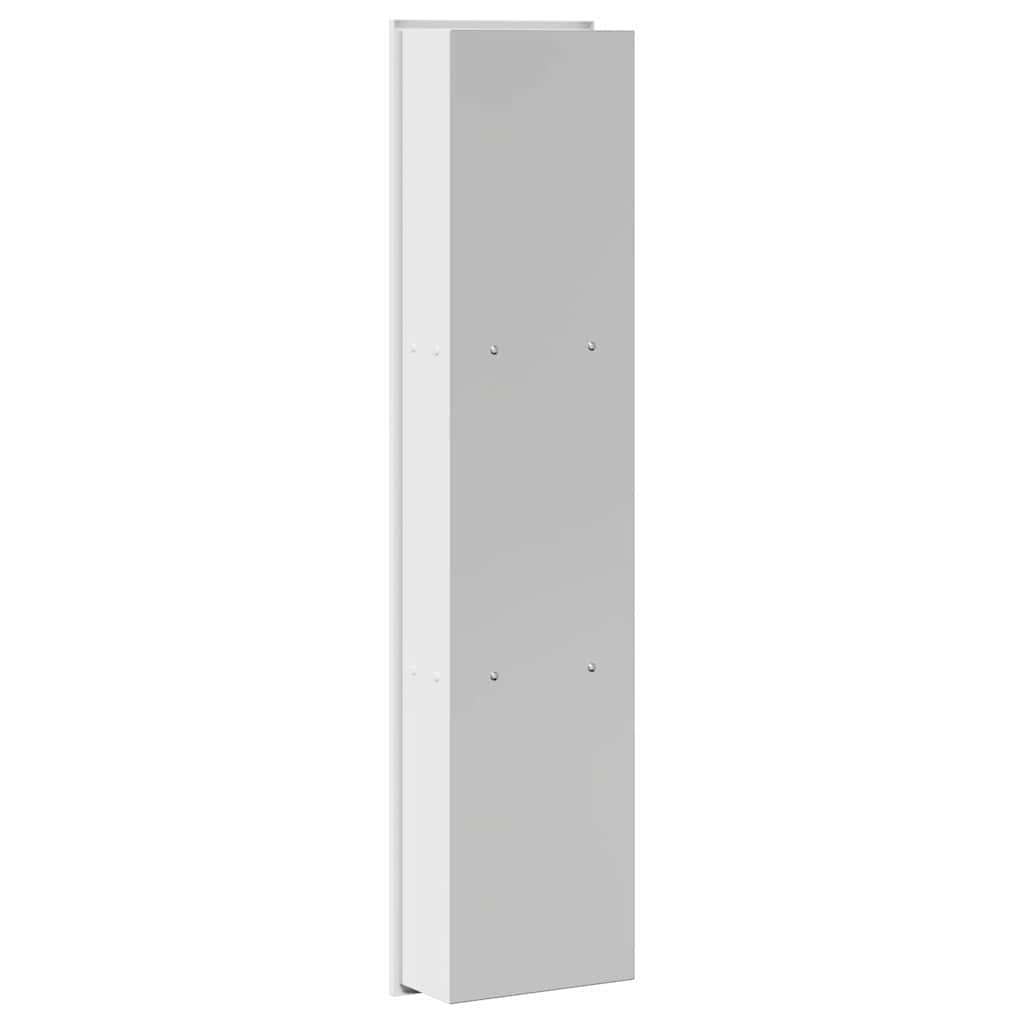 Shower Niche White 90 x 20 x 9.5 cm Stainless Steel