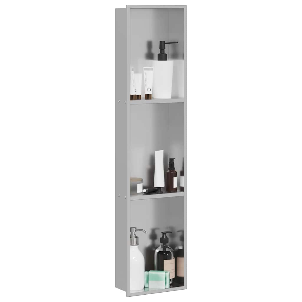 Shower Niche Silver 90 x 20 x 9.5 cm Stainless Steel