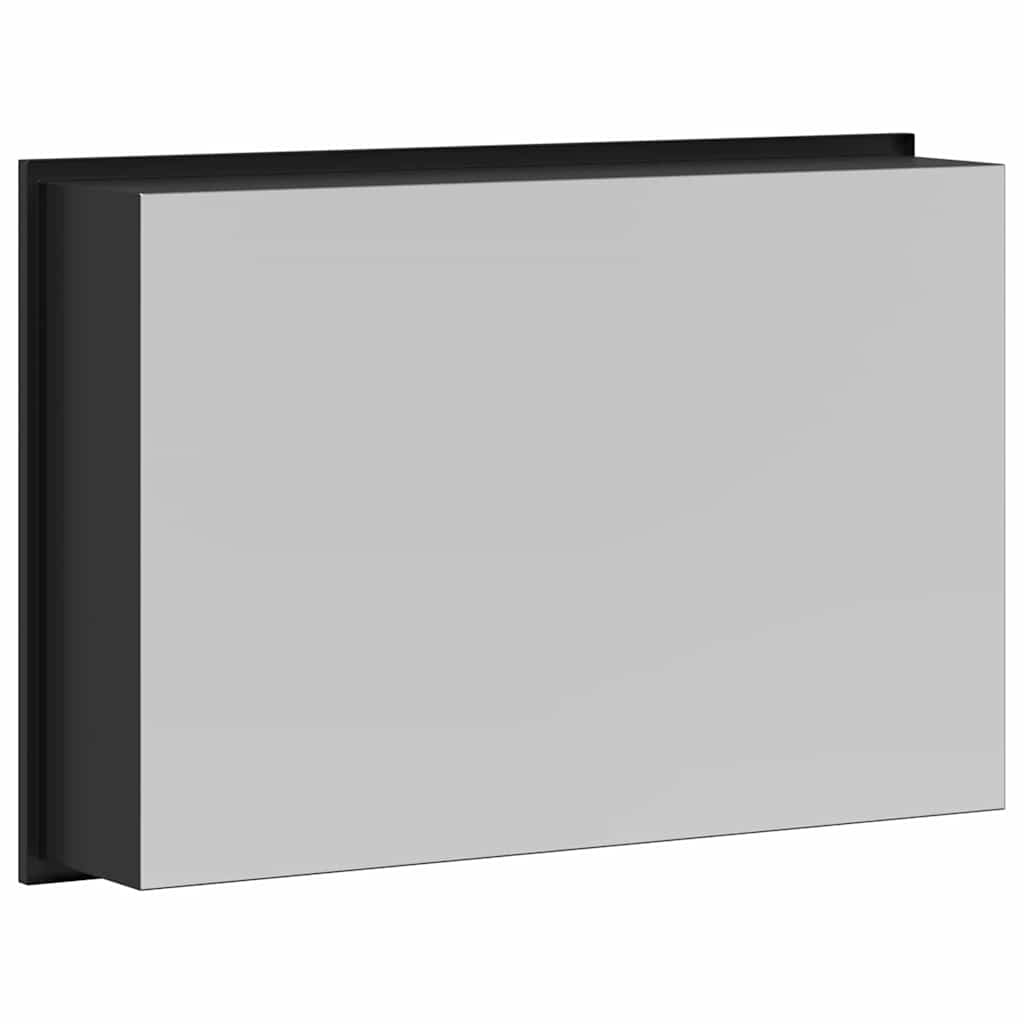 Shower Niche Black 45 x 30 x 9.5 cm Stainless Steel