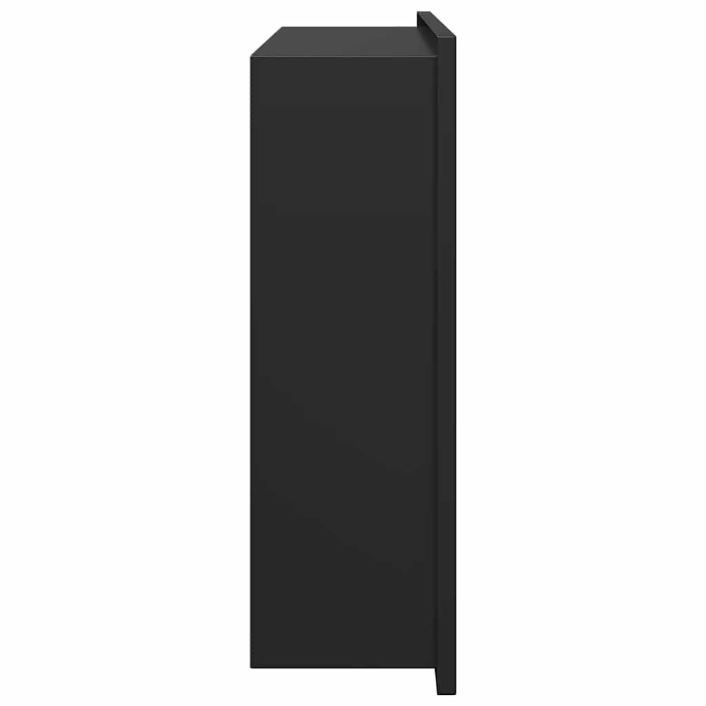 Shower Niche Black 45 x 30 x 9.5 cm Stainless Steel