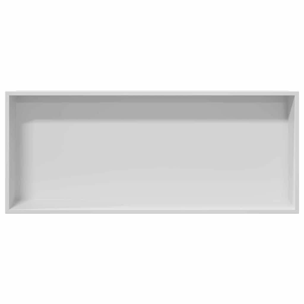 Shower Niche White 75 x 30 x 9.5 cm Stainless Steel
