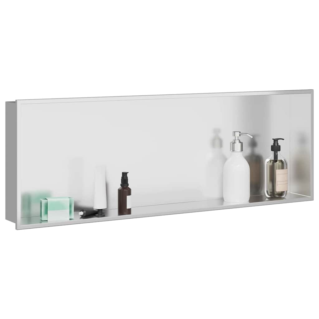 Shower Niche Silver 90 x 30 x 9.5 cm Stainless Steel