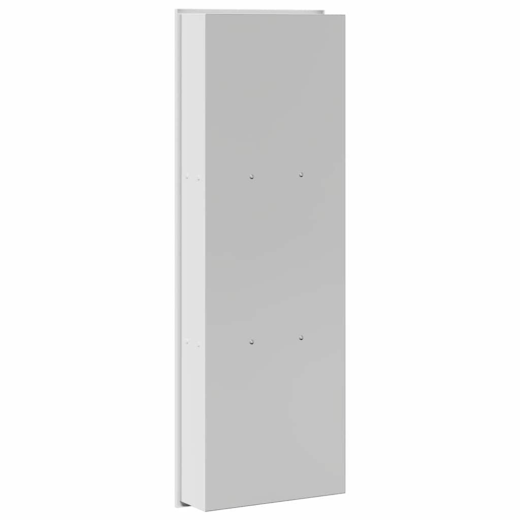 Shower Niche White 90 x 30 x 9.5 cm Stainless Steel