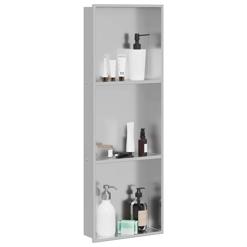 Shower Niche Silver 90 x 30 x 9.5 cm Stainless Steel