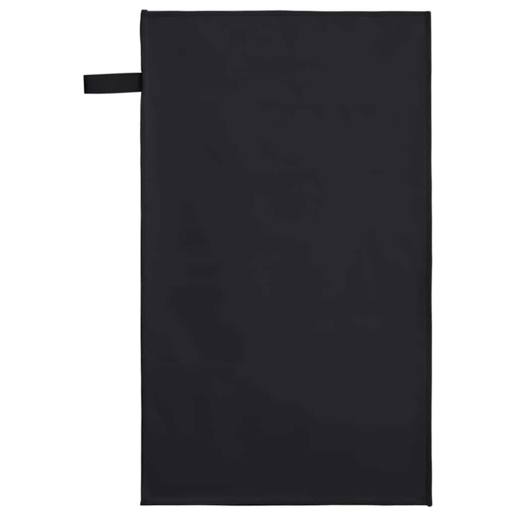Sports Towels 2 pcs Black 50 x 30 cm Polyester and polyamide