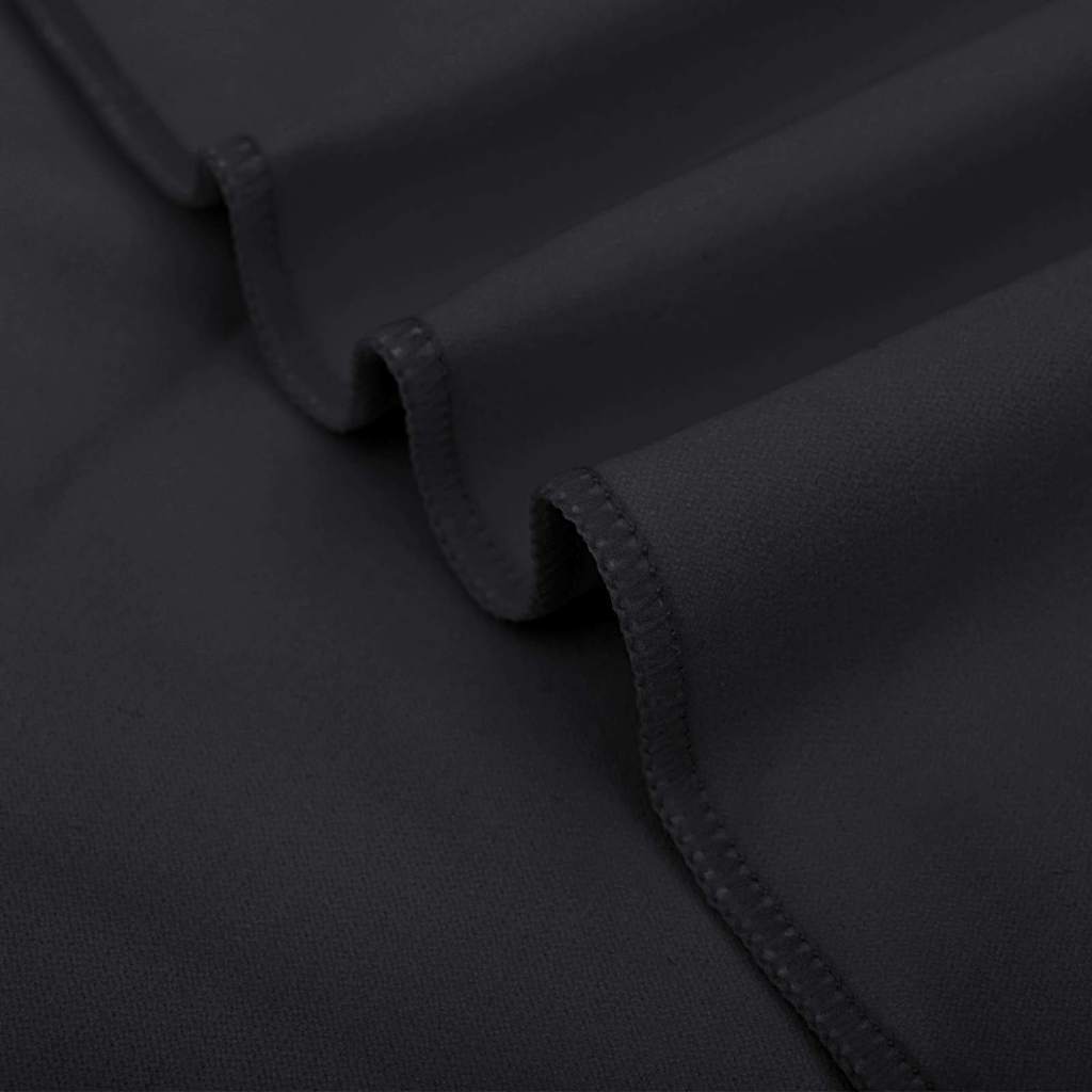 Sports Towels 2 pcs Black 200 x 100 cm Polyester and polyamide