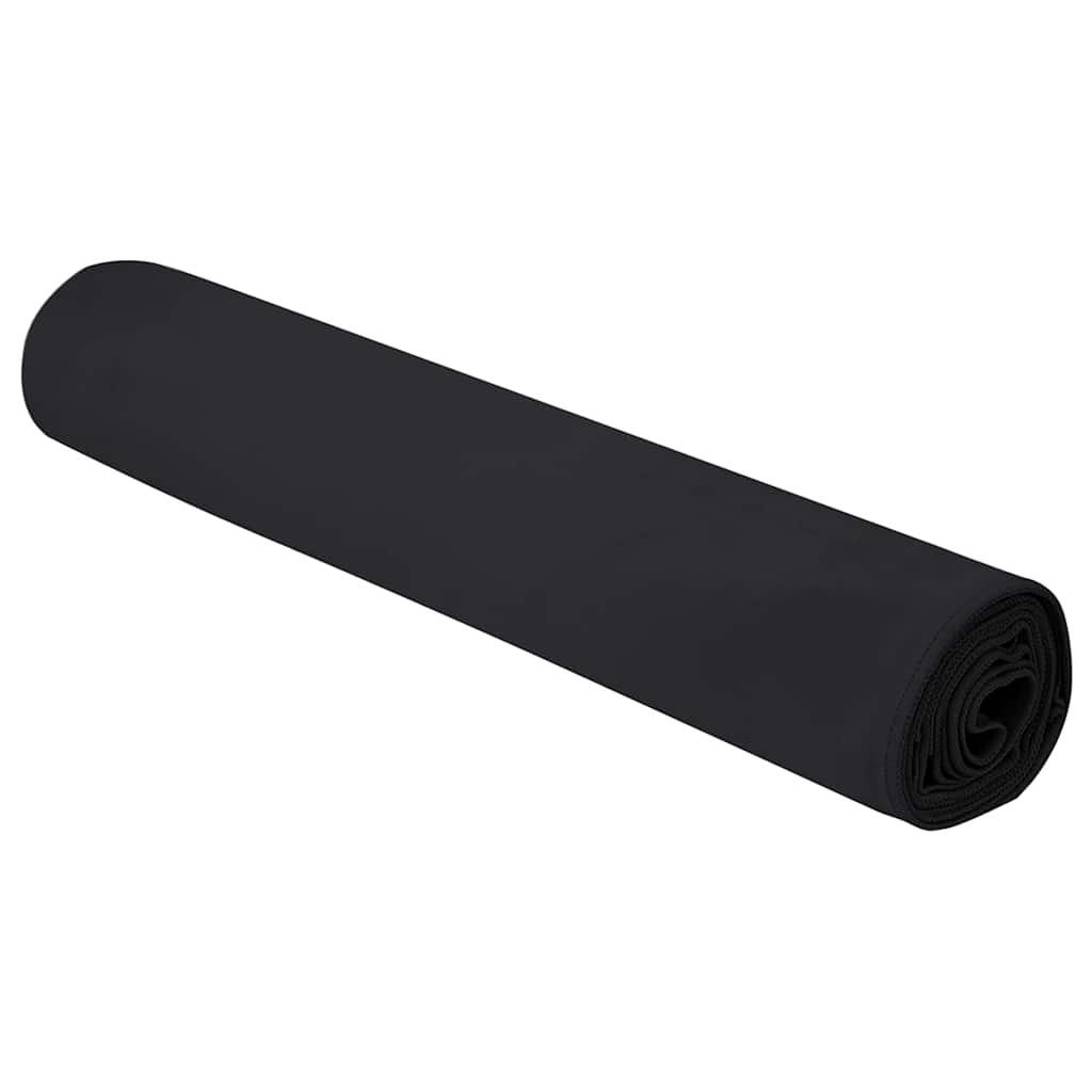 Sports Towels 2 pcs Black 200 x 100 cm Polyester and polyamide
