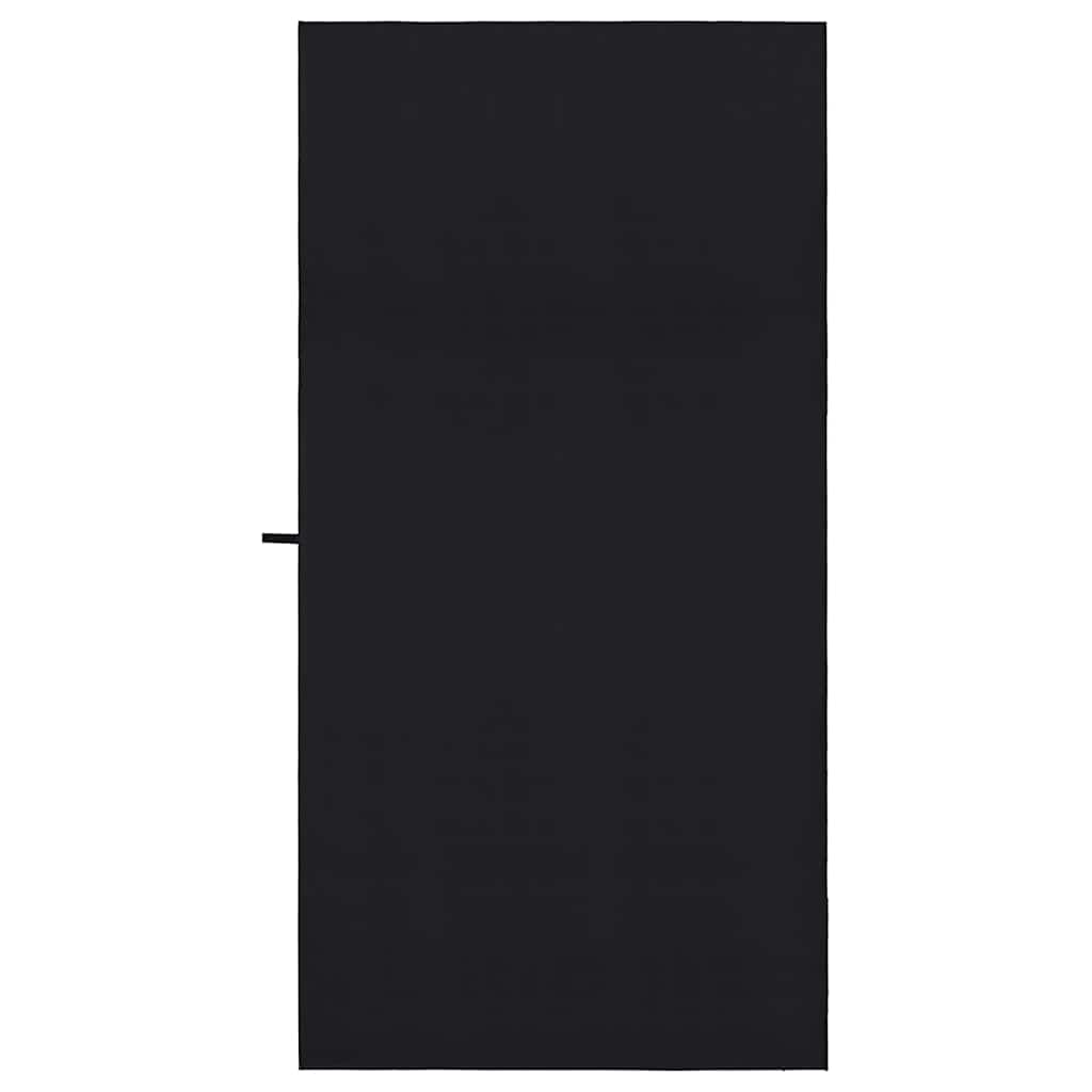 Sports Towels 2 pcs Black 200 x 100 cm Polyester and polyamide
