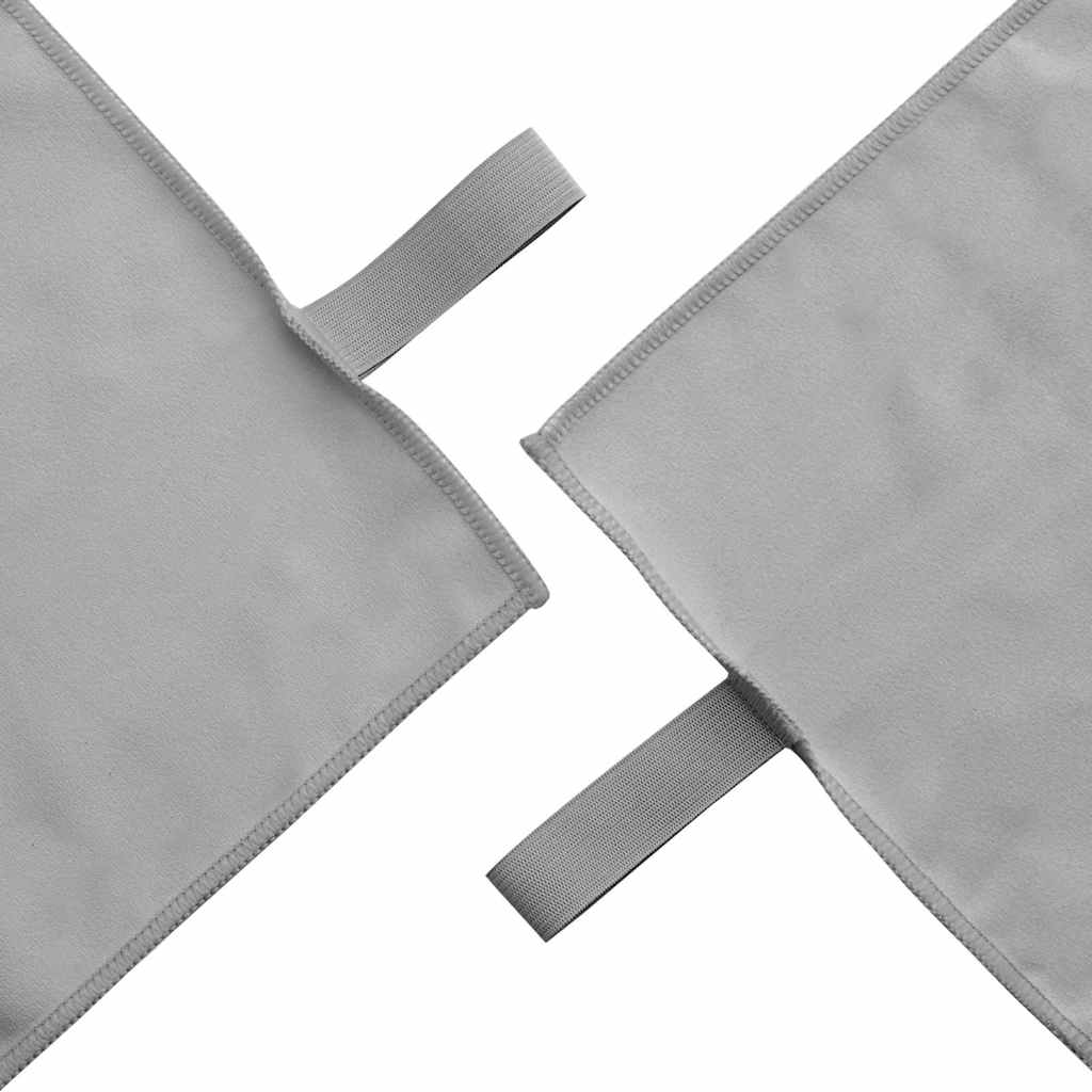 Sports Towels 2 pcs Dark grey 50 x 30 cm