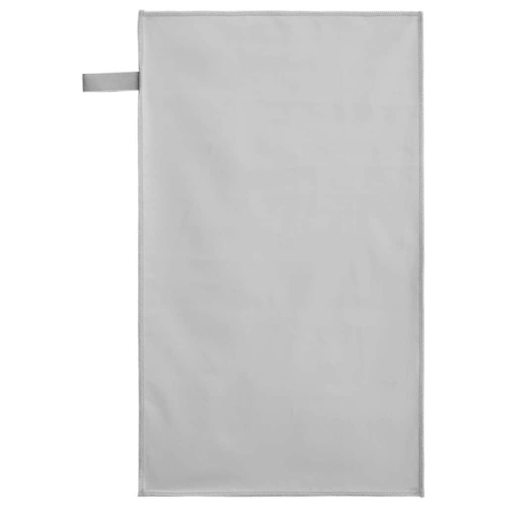 Sports Towels 2 pcs Grey 50 x 30 cm Polyester and polyamide