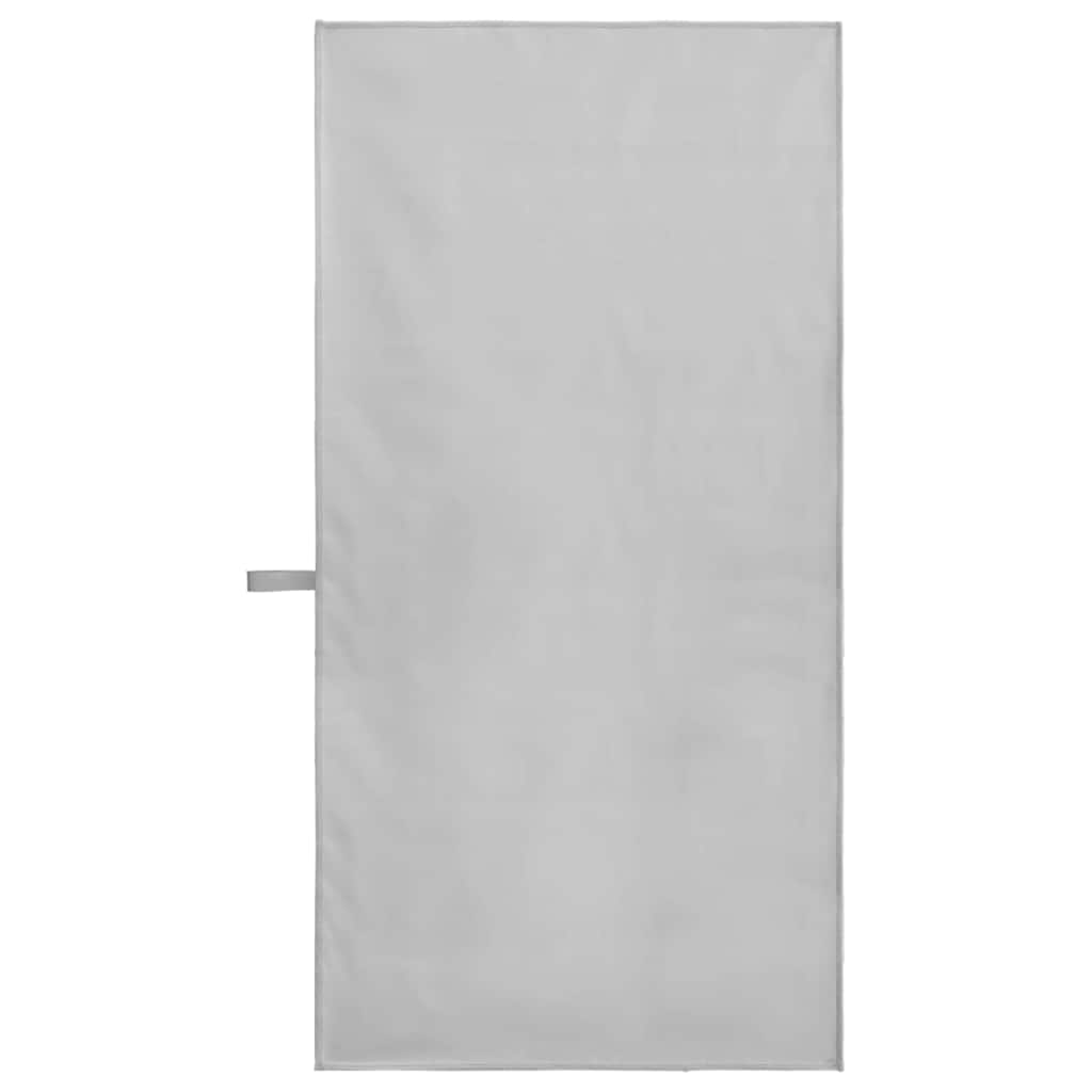 Sports Towels 2 pcs Grey 100 x 50 cm Polyester and polyamide