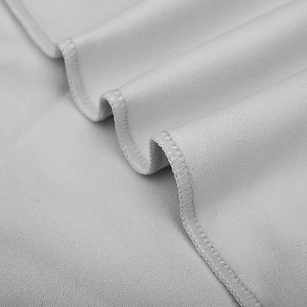 Sports Towels 2 pcs Grey 180 x 90 cm Polyester and polyamide