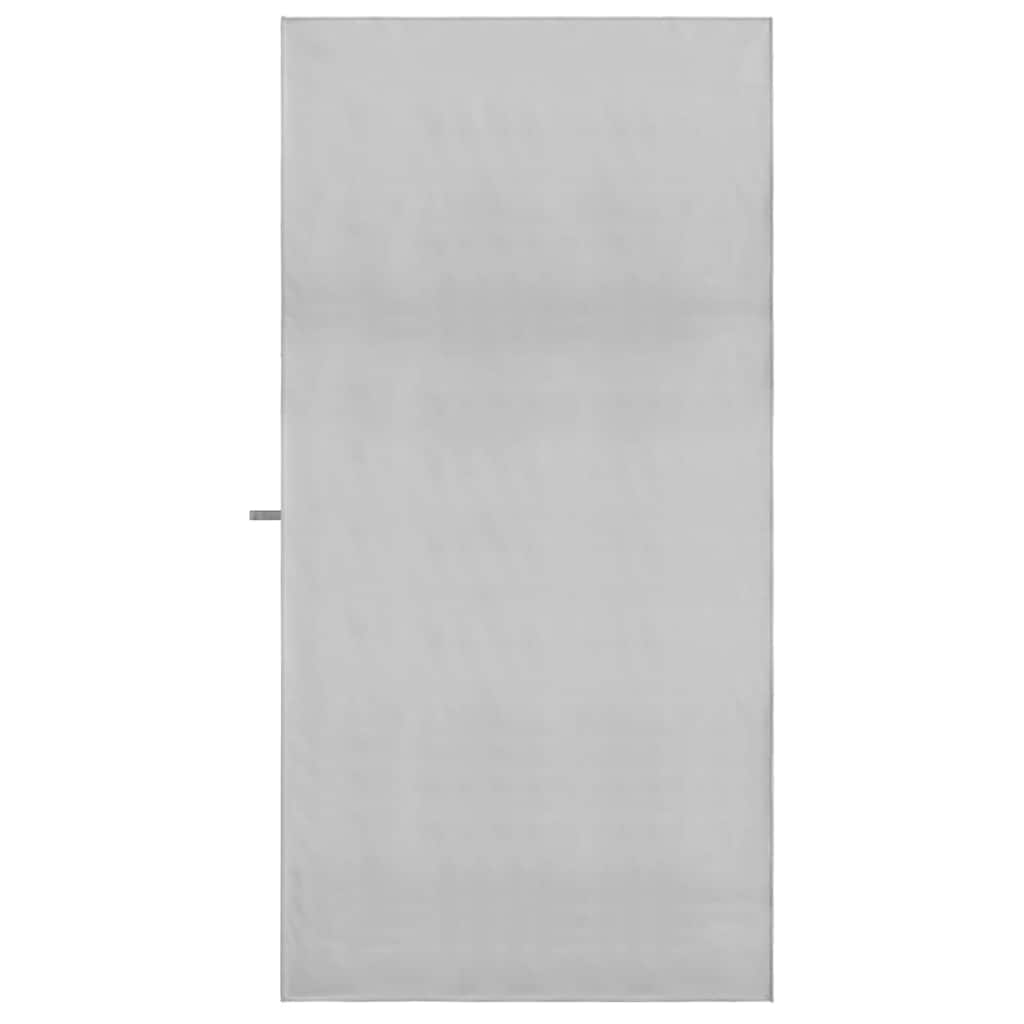 Sports Towels 2 pcs Grey 180 x 90 cm Polyester and polyamide