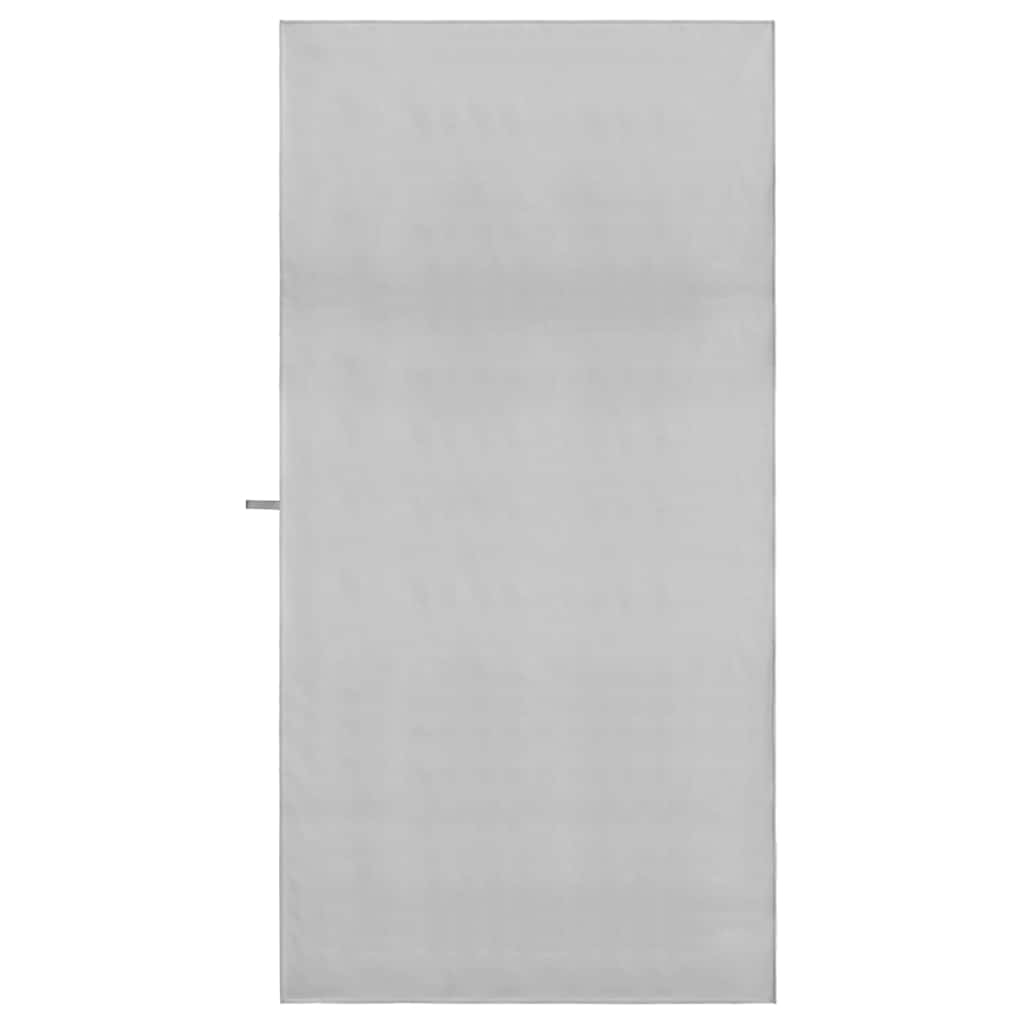 Sports Towels 2 pcs Grey 200 x 100 cm Polyester and polyamide