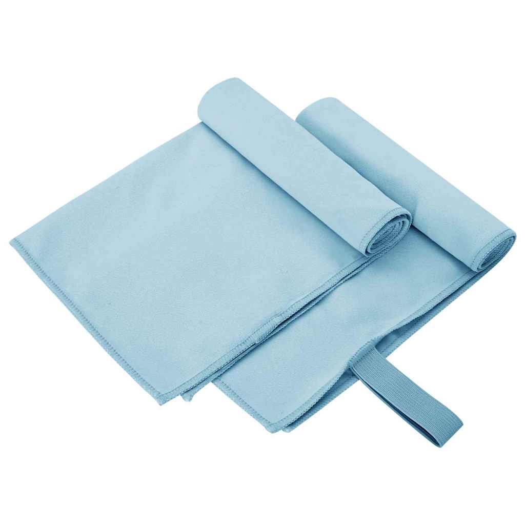 Sports Towels 2 pcs Blue 50 x 30 cm Polyester and polyamide