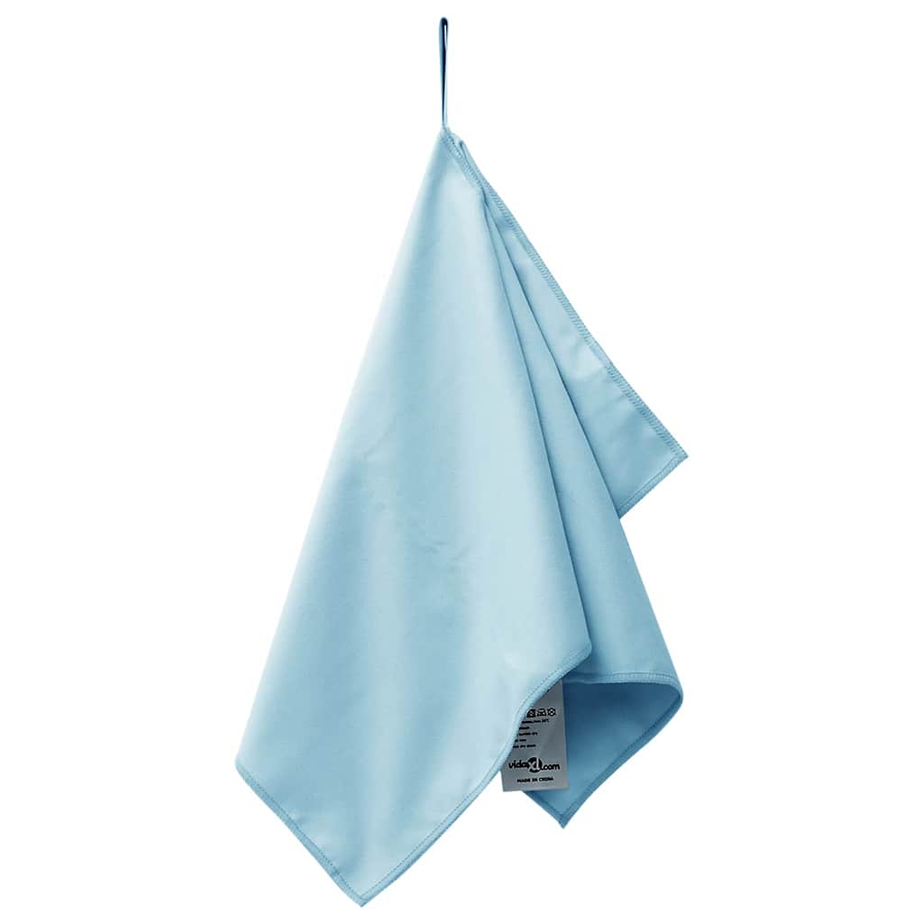 Sports Towels 2 pcs Blue 50 x 30 cm Polyester and polyamide