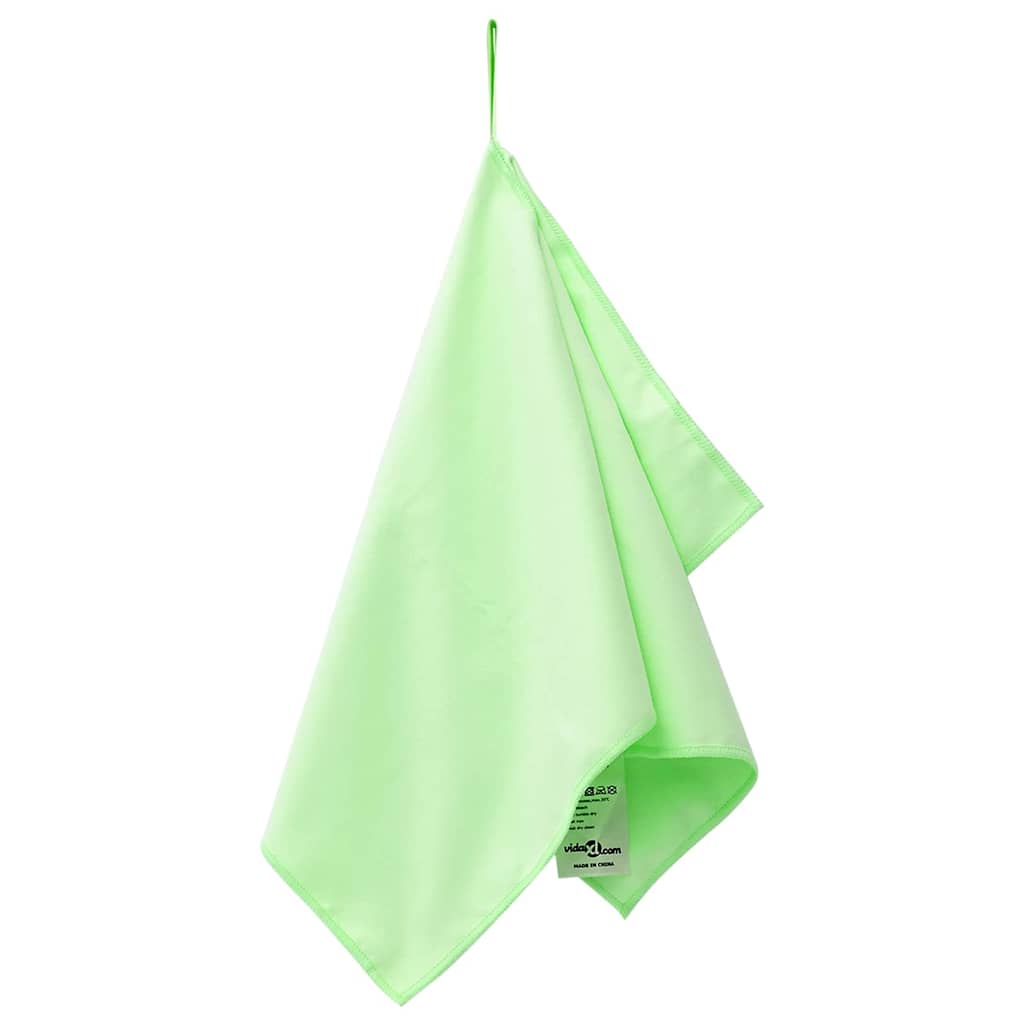 Sports Towels 2 pcs Green 50 x 30 cm Polyester and polyamide