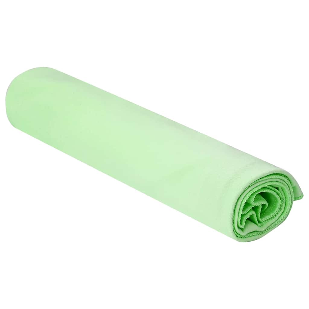 Sports Towels 2 pcs Green 100 x 50 cm Polyester and polyamide
