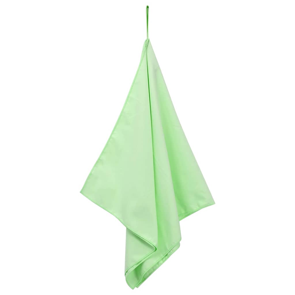Sports Towels 2 pcs Green 100 x 50 cm Polyester and polyamide