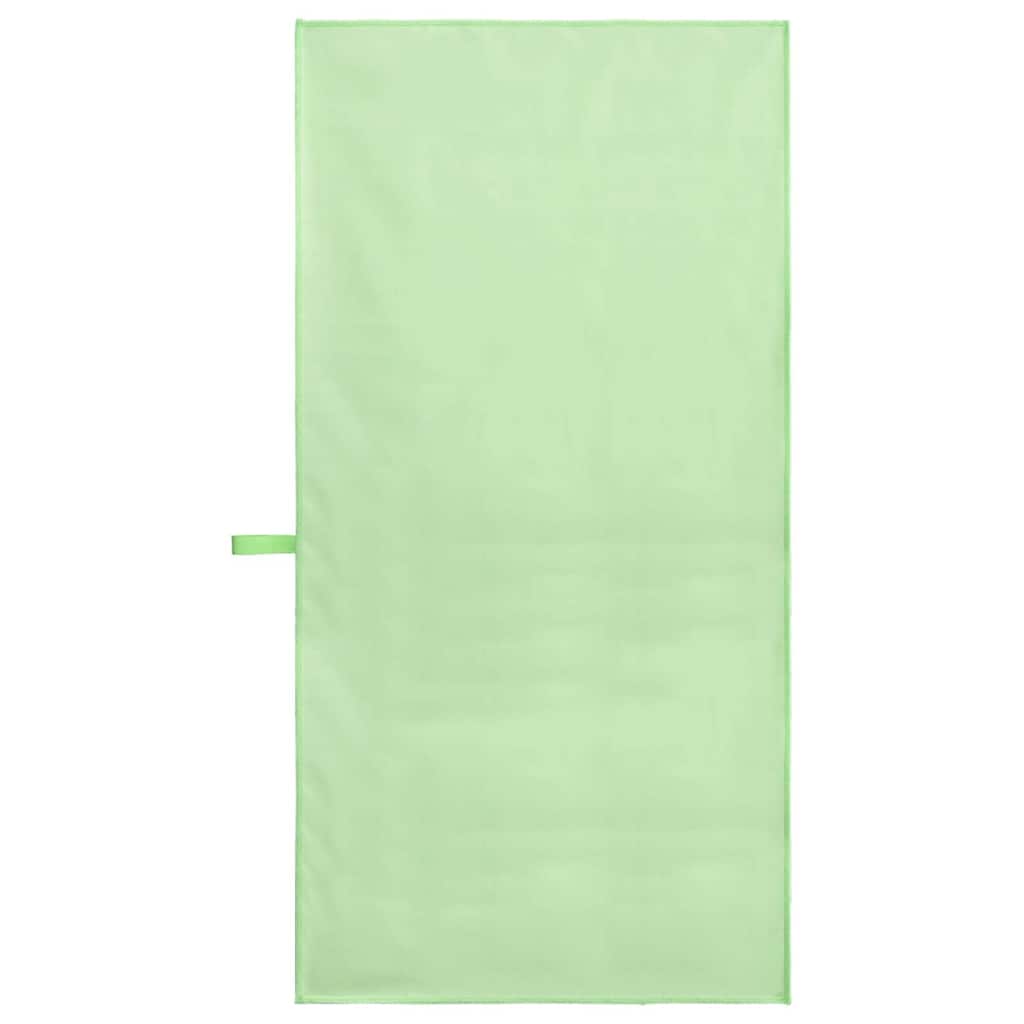 Sports Towels 2 pcs Green 100 x 50 cm Polyester and polyamide