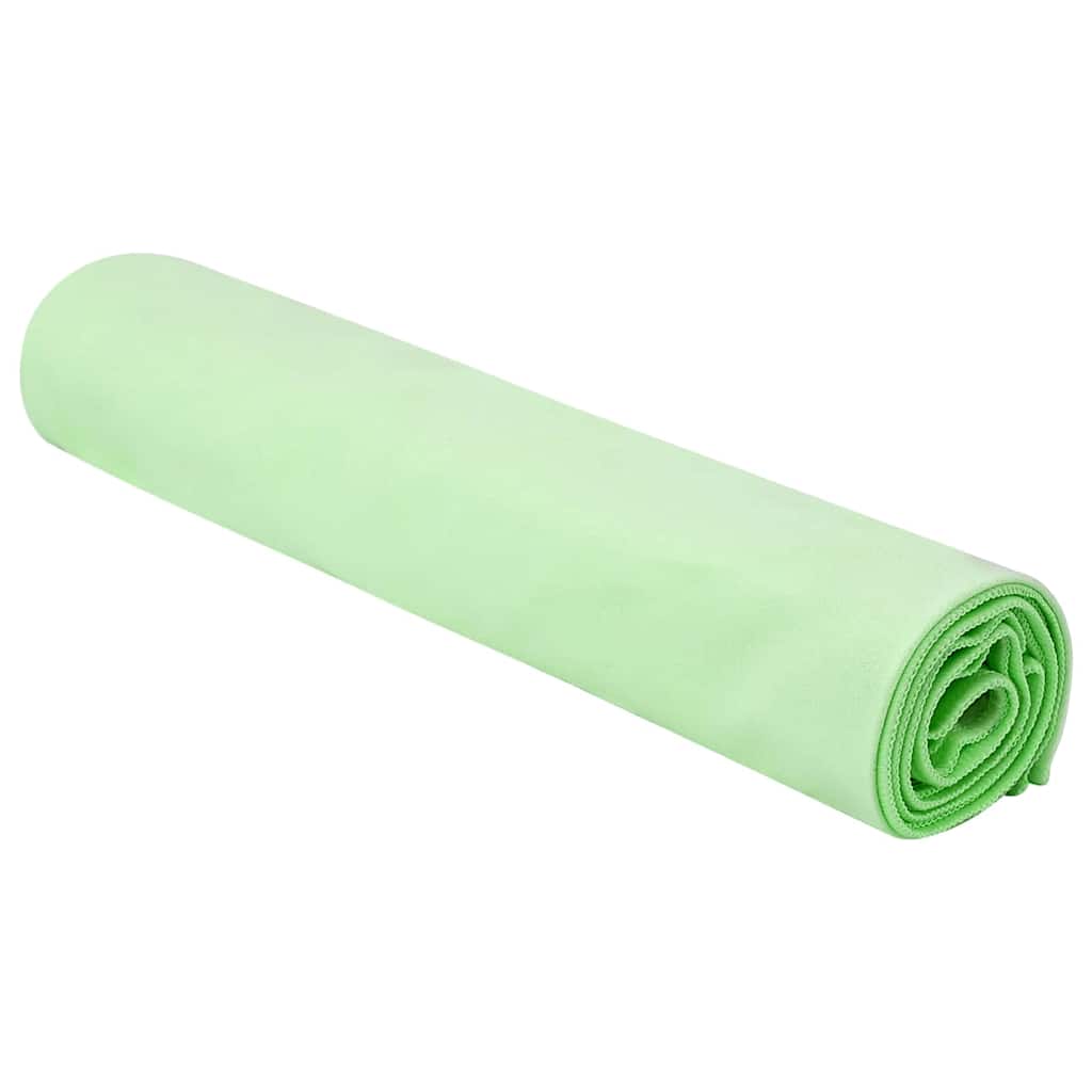 Sports Towels 2 pcs Green 140 x 70 cm Polyester and polyamide