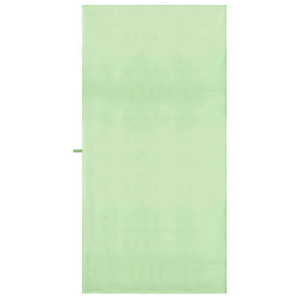 Sports Towels 2 pcs Green 180 x 90 cm Polyester and polyamide