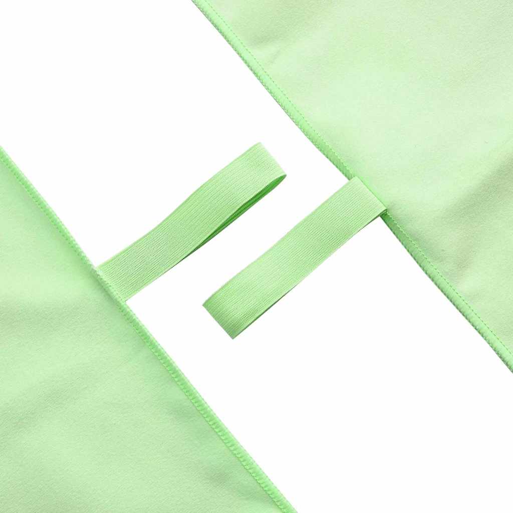 Sports Towels 2 pcs Green 200 x 100 cm Polyester and polyamide