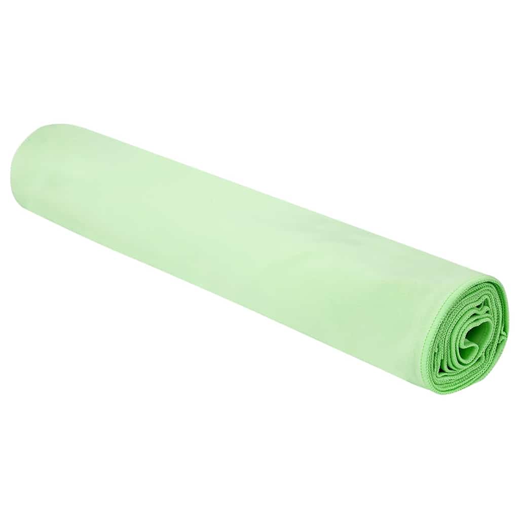 Sports Towels 2 pcs Green 200 x 100 cm Polyester and polyamide