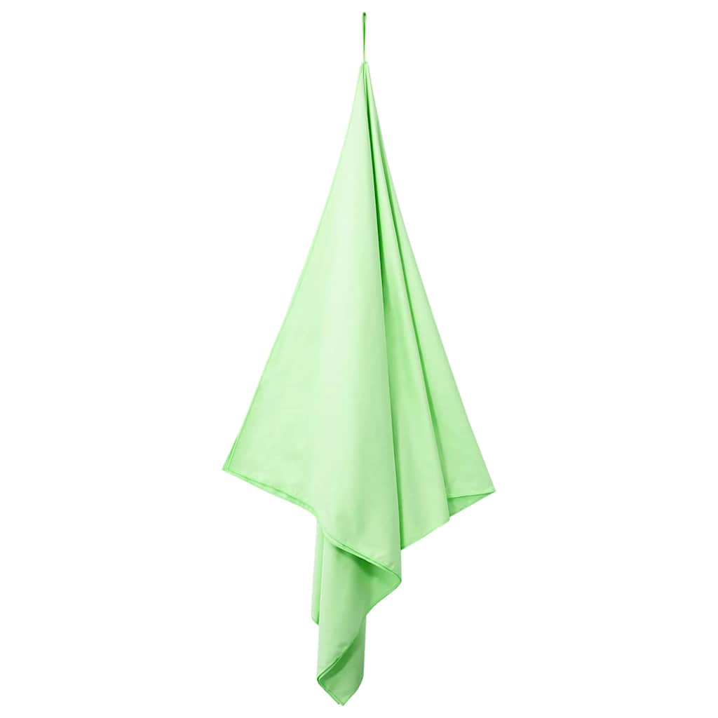 Sports Towels 2 pcs Green 200 x 100 cm Polyester and polyamide