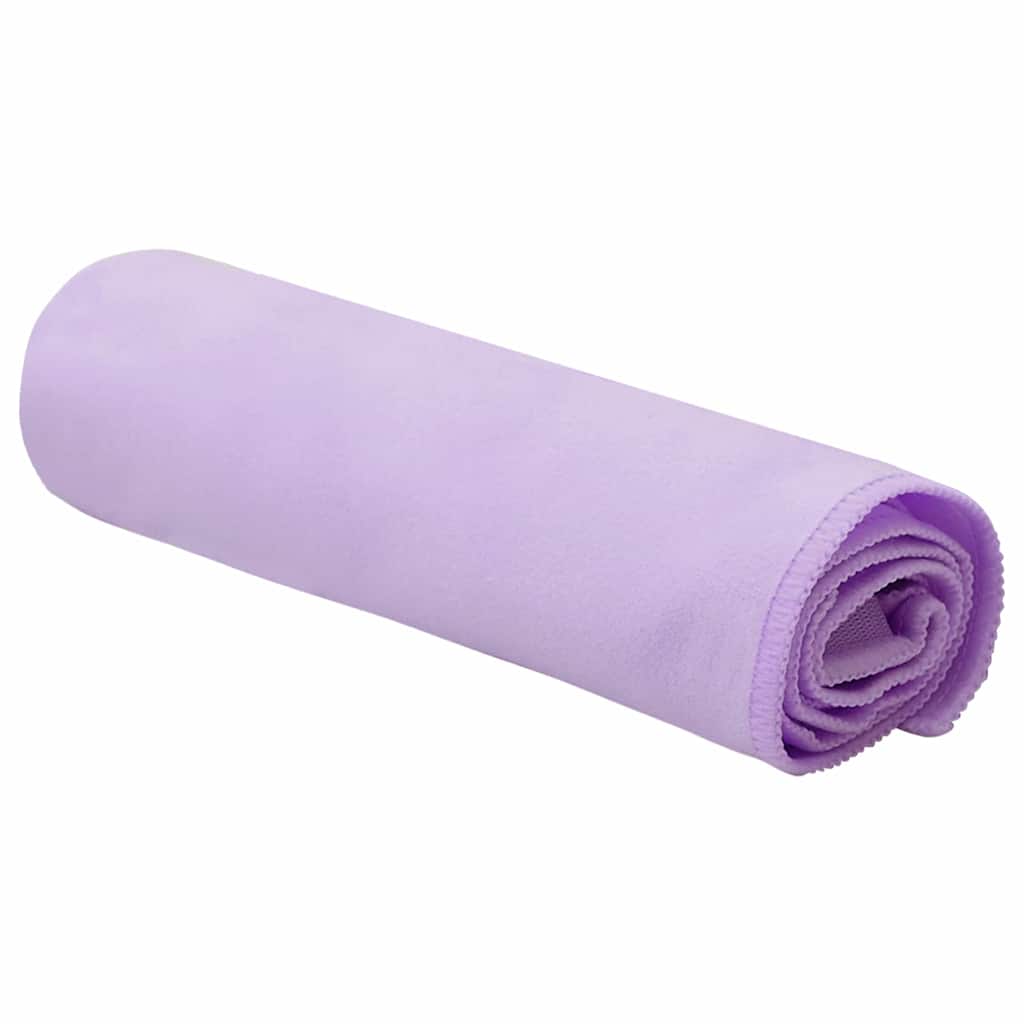 Sports Towels 2 pcs Purple 50 x 30 cm Polyester and polyamide