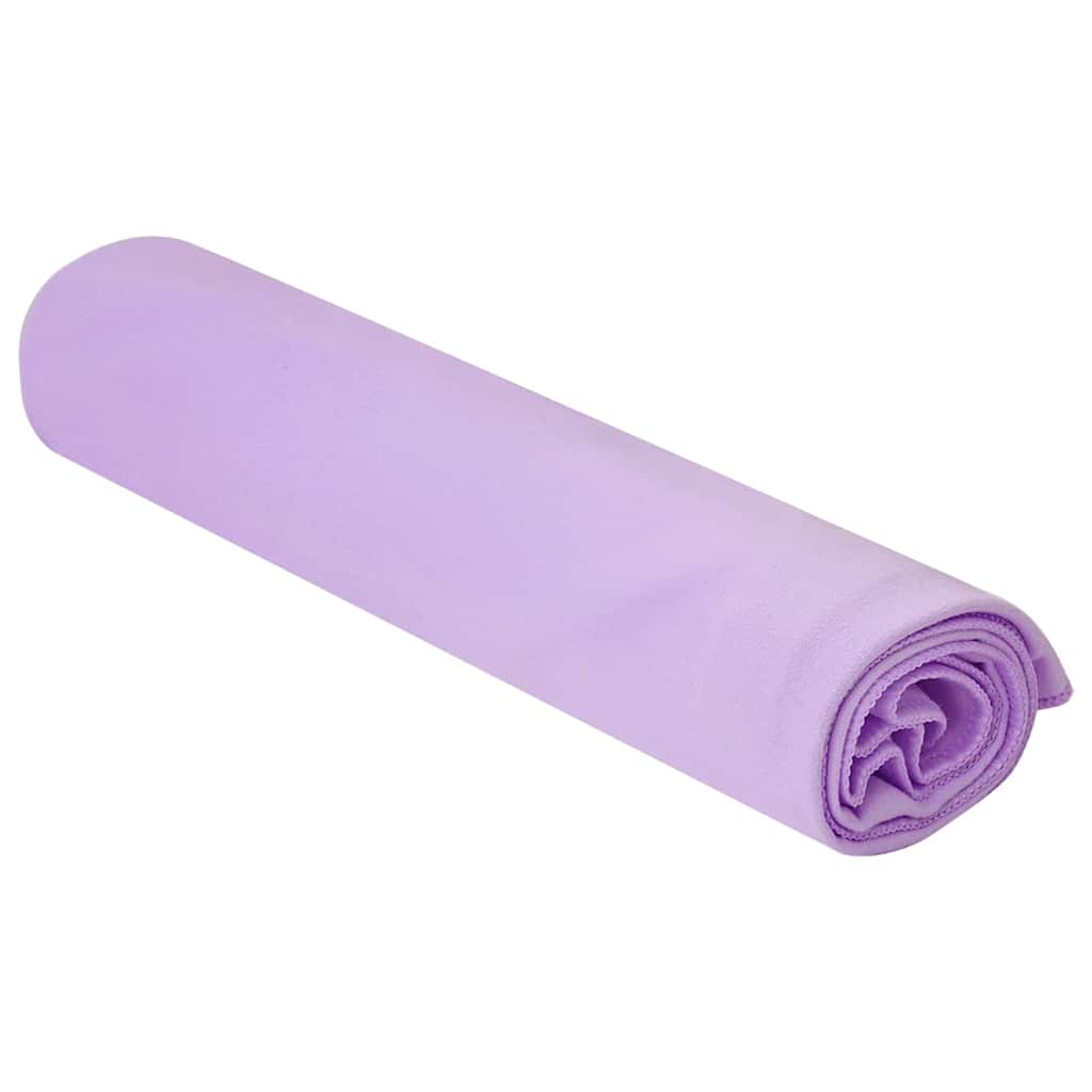 Sports Towels 2 pcs Purple 100 x 50 cm Polyester and polyamide