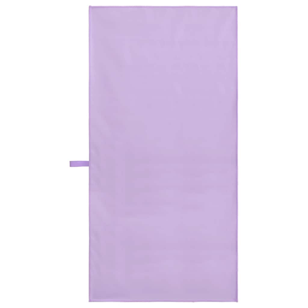 Sports Towels 2 pcs Purple 100 x 50 cm Polyester and polyamide