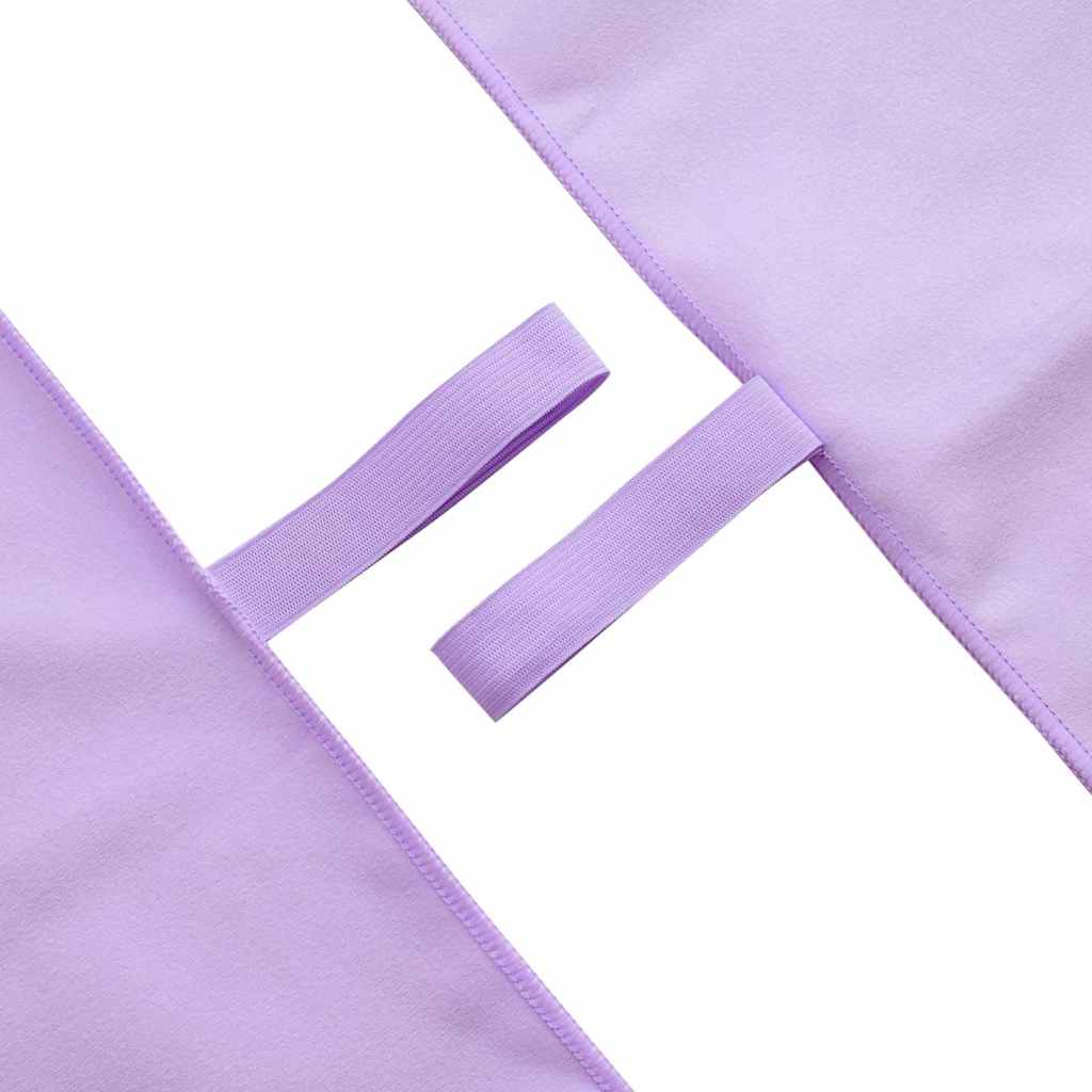 Sports Towels 2 pcs Purple 140 x 70 cm