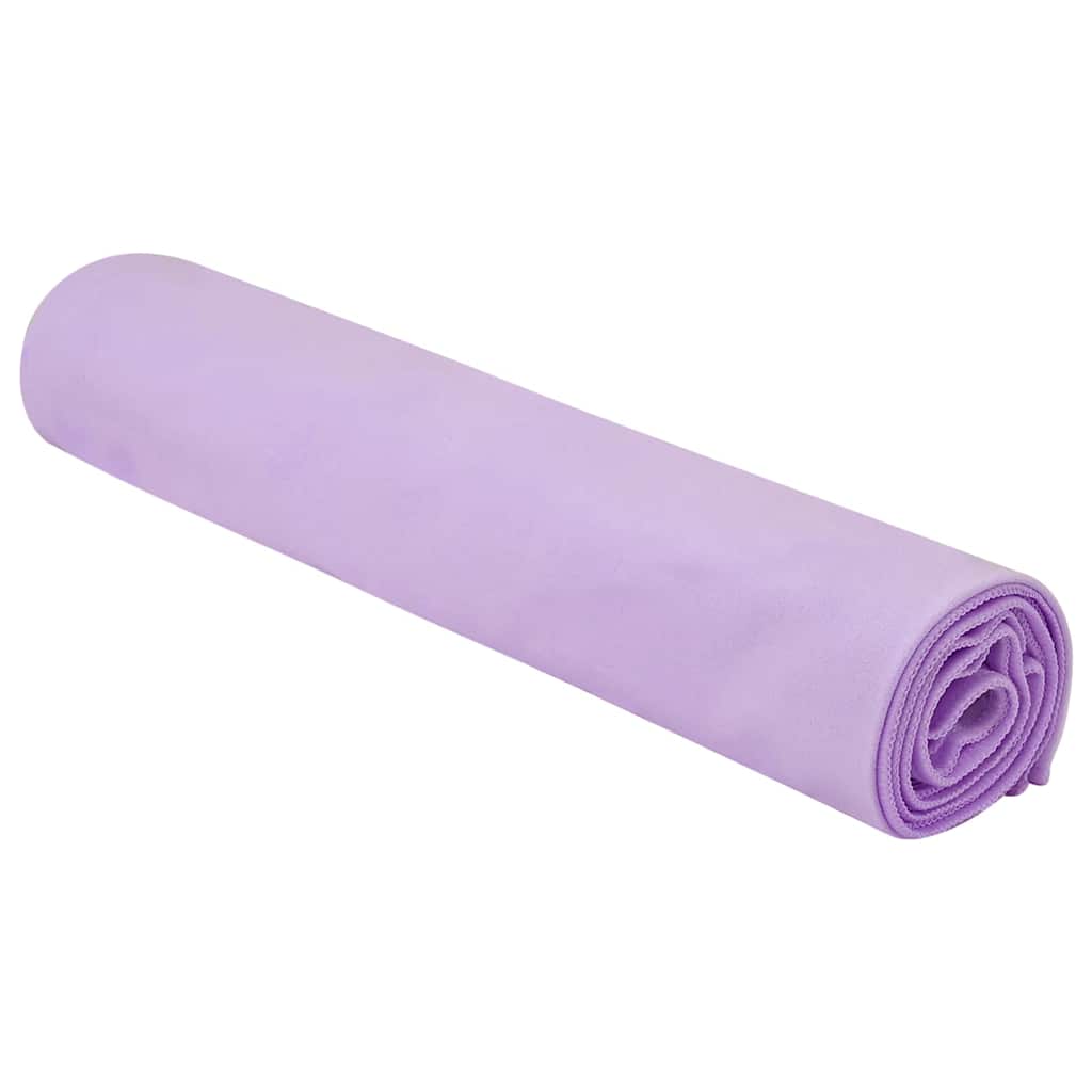 Sports Towels 2 pcs Purple 140 x 70 cm
